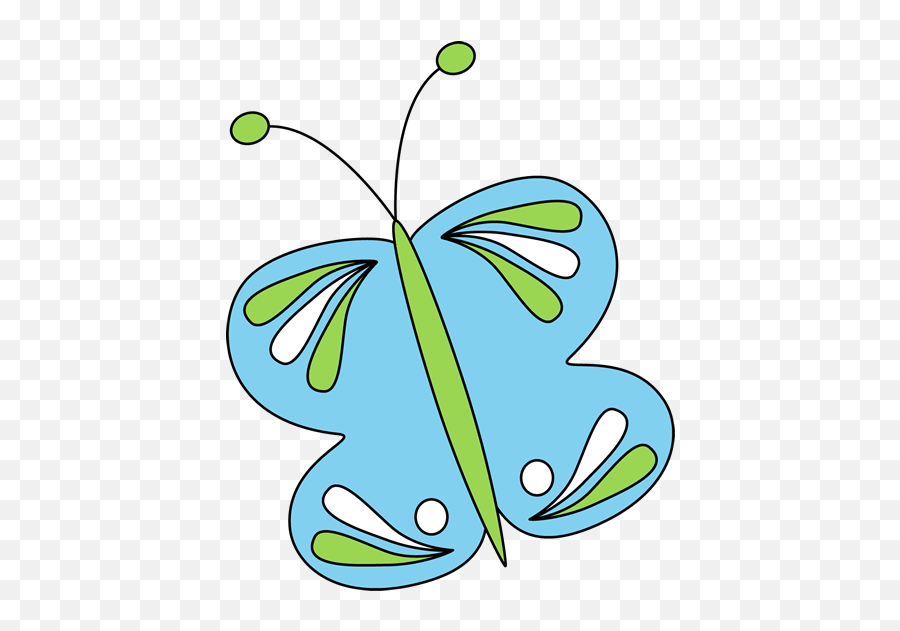 Blue Butterfly Clip Art - Blue Butterfly Image My Cute Graphics Butterfly Clip Art Png,Blue Butterflies Png