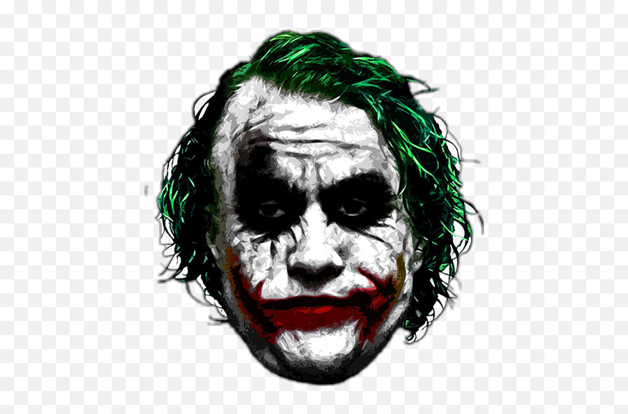 Png Text Hd Attitude - Joker Heath Ledger Sticker,Joker Face Png