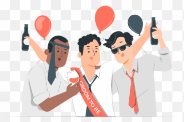 Bachelor Party Customizable Isometric Illustrations Amico Style - Party Cartoon png