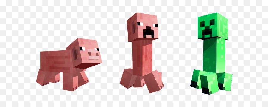Minecraftsuggestions - Minecraft Pig Glitch Creeper Png,Minecraft Pig Png