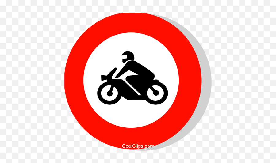 Eu Traffic Sign Motorcycles Prohibited Royalty Free Vector - No Parking For Bike Png,Prohibited Sign Png