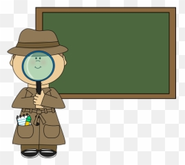 Detective With Magnifying Glass Clipart - Clipart Kid Detective Png,Detective Png