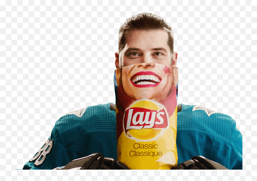 Brent Burns Holding Lays Chip Bag - Brent Burns Lays Chips Png,Lays Png
