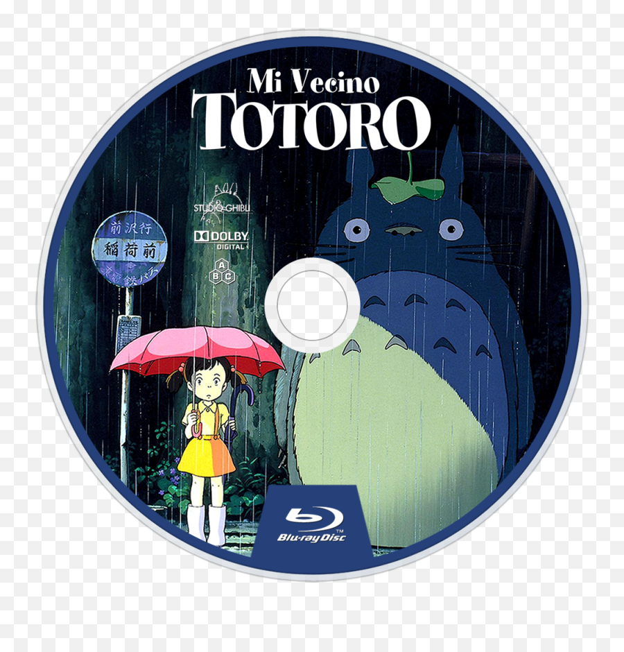 My Neighbor Totoro Bluray Disc Image - My Neighbor Totoro Dvd Png,Totoro Png