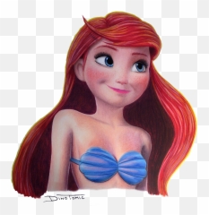 106 Frozen Ariel - Disney Characters Color Pencil Drawing Png,Ariel Png