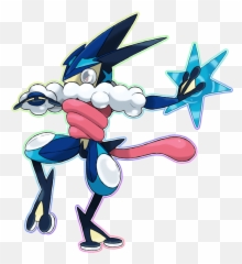 Download Hd Greninja Transparent Mega - Solgaleo Mega Evolution Pokemon Png,Greninja Png