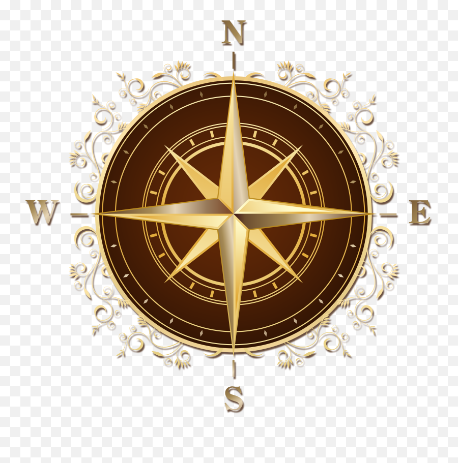 Compass Transparent Images - Gold Compass Png,Compass Transparent Background