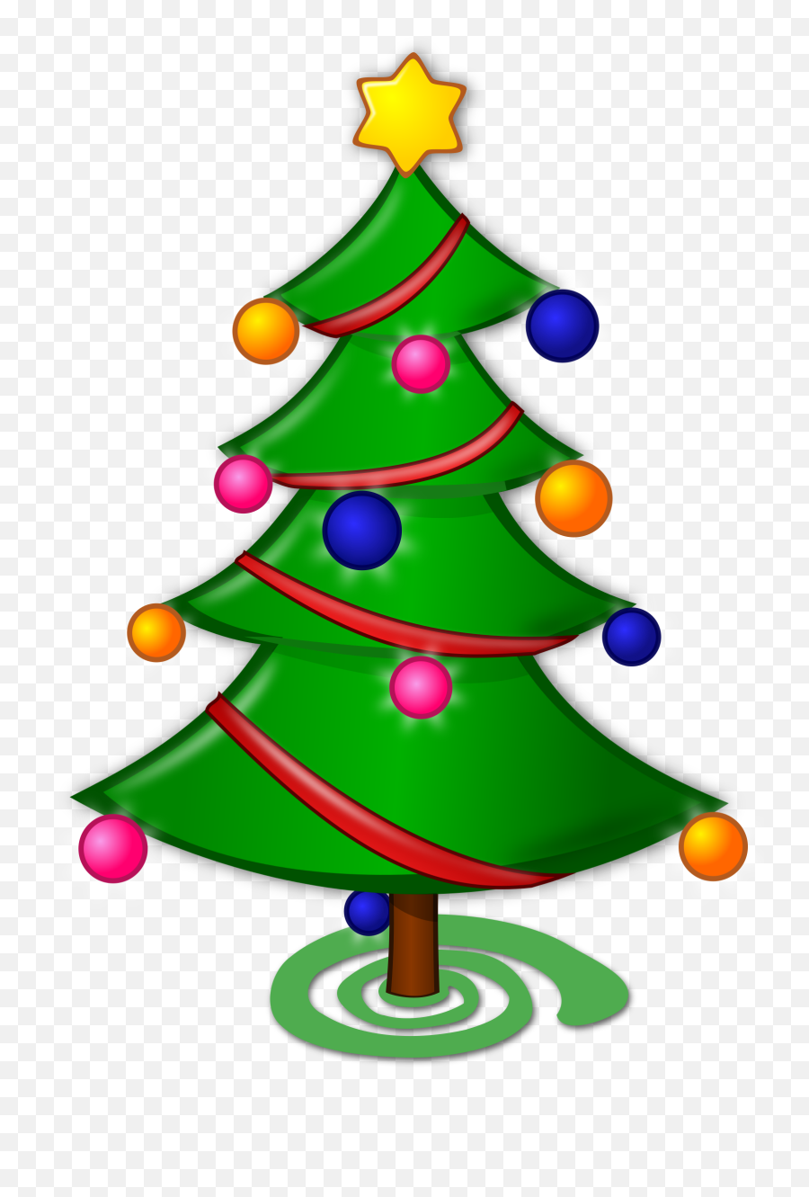 Transparent Christmas Tree Clipart 0 - Merry Christmas Tree Drawing Png,Christmas Tree Clipart Transparent