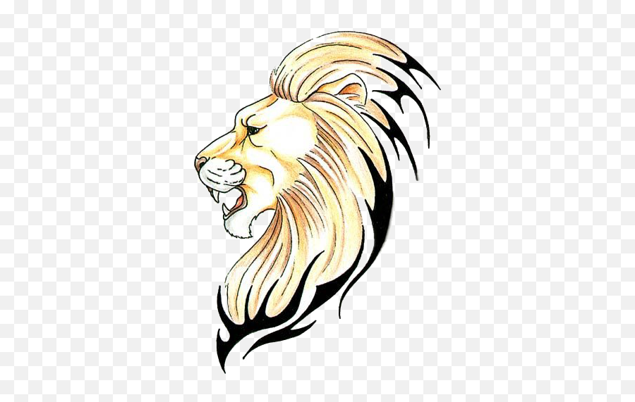 Free Printable Tattoos Designs - High Quality Photos Lion Side View Lion Drawing Png,Lion Head Png