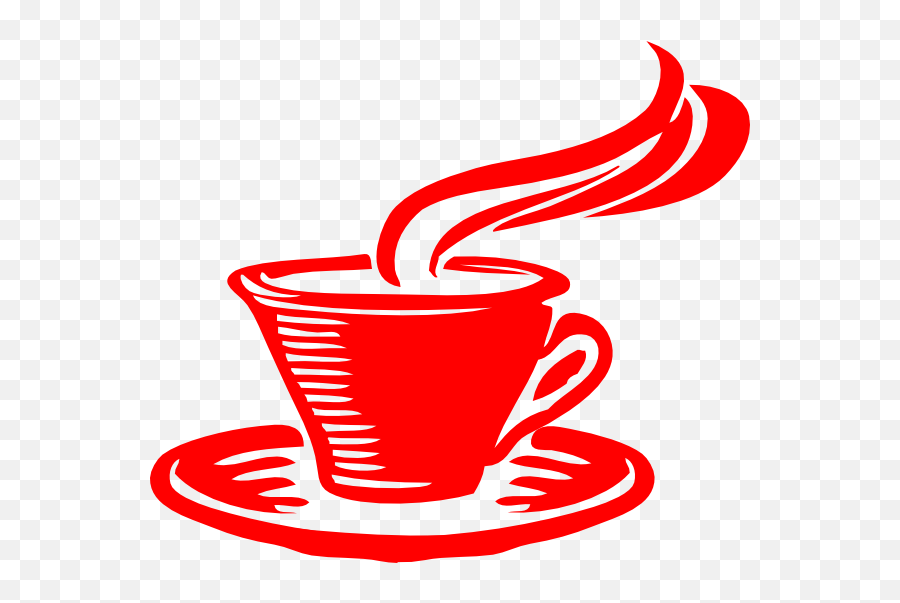 Red Coffee Cup Clip Art Png Image - Transparent Red Cup Of Coffee,Coffee Clipart Transparent