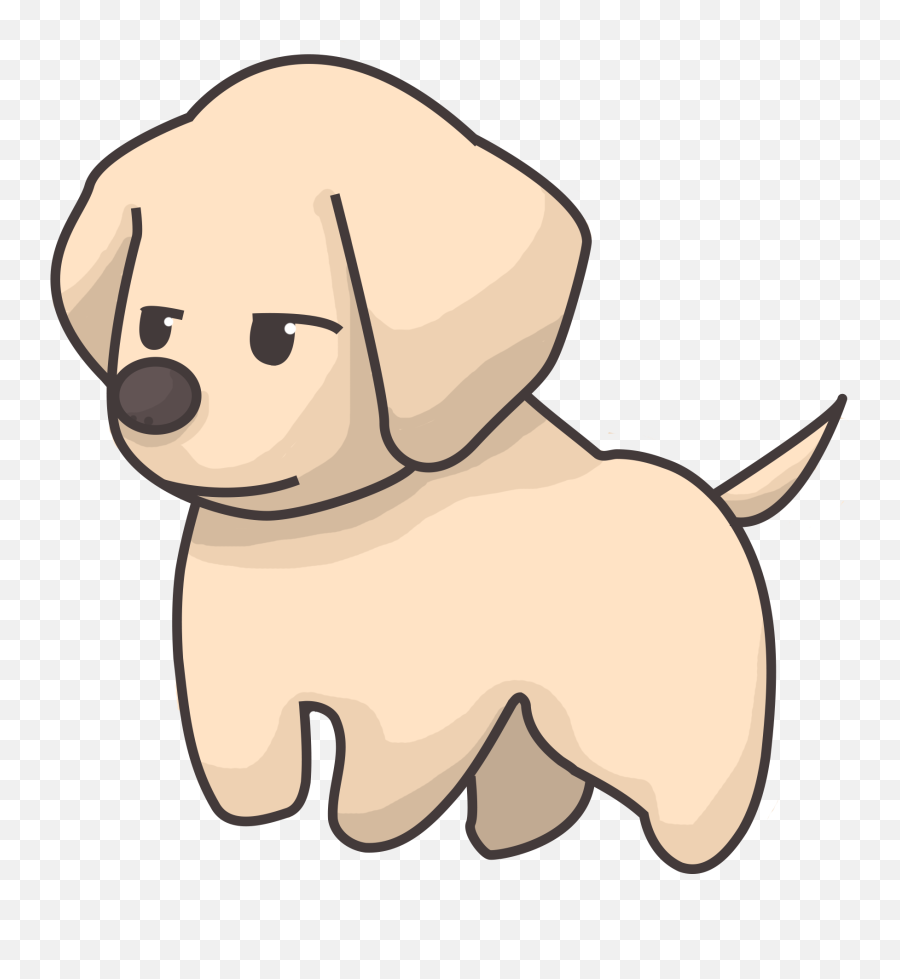Golden Retriever Puppy Cartoon - Cute Golden Retriever Drawing Png,Golden Retriever Transparent