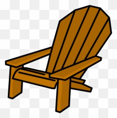 Wooden Beach Chair Clipart - Wood Beach Chair Clipart Png,Chair Clipart Png