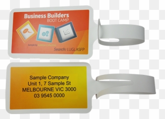 Laser Printed U0027never Tearu0027 Luggage Tags - Orange png