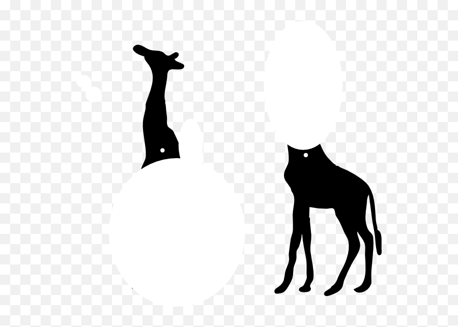 Giraffe Shadow Puppet Clip Art - Vector Clip Silhouette Giraffe Png,Puppet Png