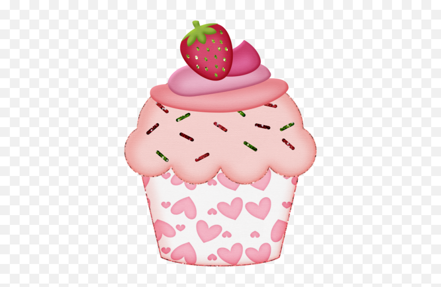Download Hd Cupcake Png Clipart Cakes Cup - Valentine Cupcake Clipart,Cupcake Png