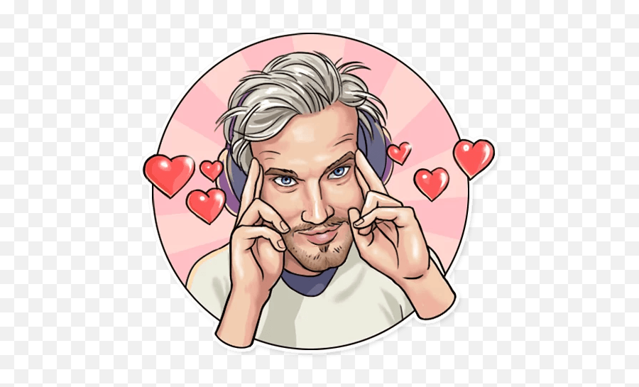 Pewdiepie - Telegram Sticker Pewdiepie Stickers Png,Pewdiepie Png