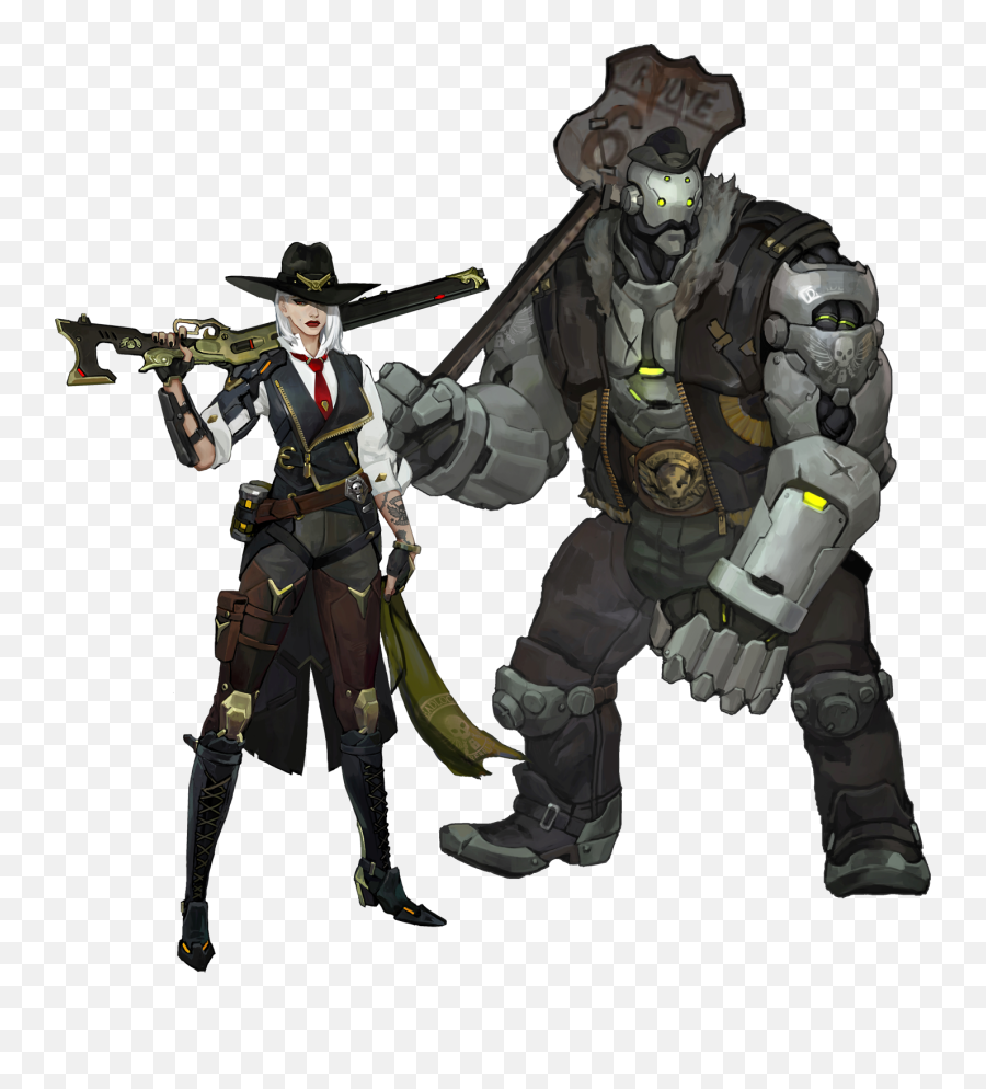 Ashe - Overwatch Wiki Ashe And Bob Overwatch Png,Sombra Skull Png
