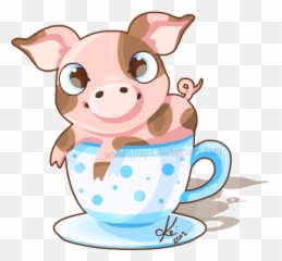 28 Collection Of Teacup Pig Clipart - Cartoon Drawing png