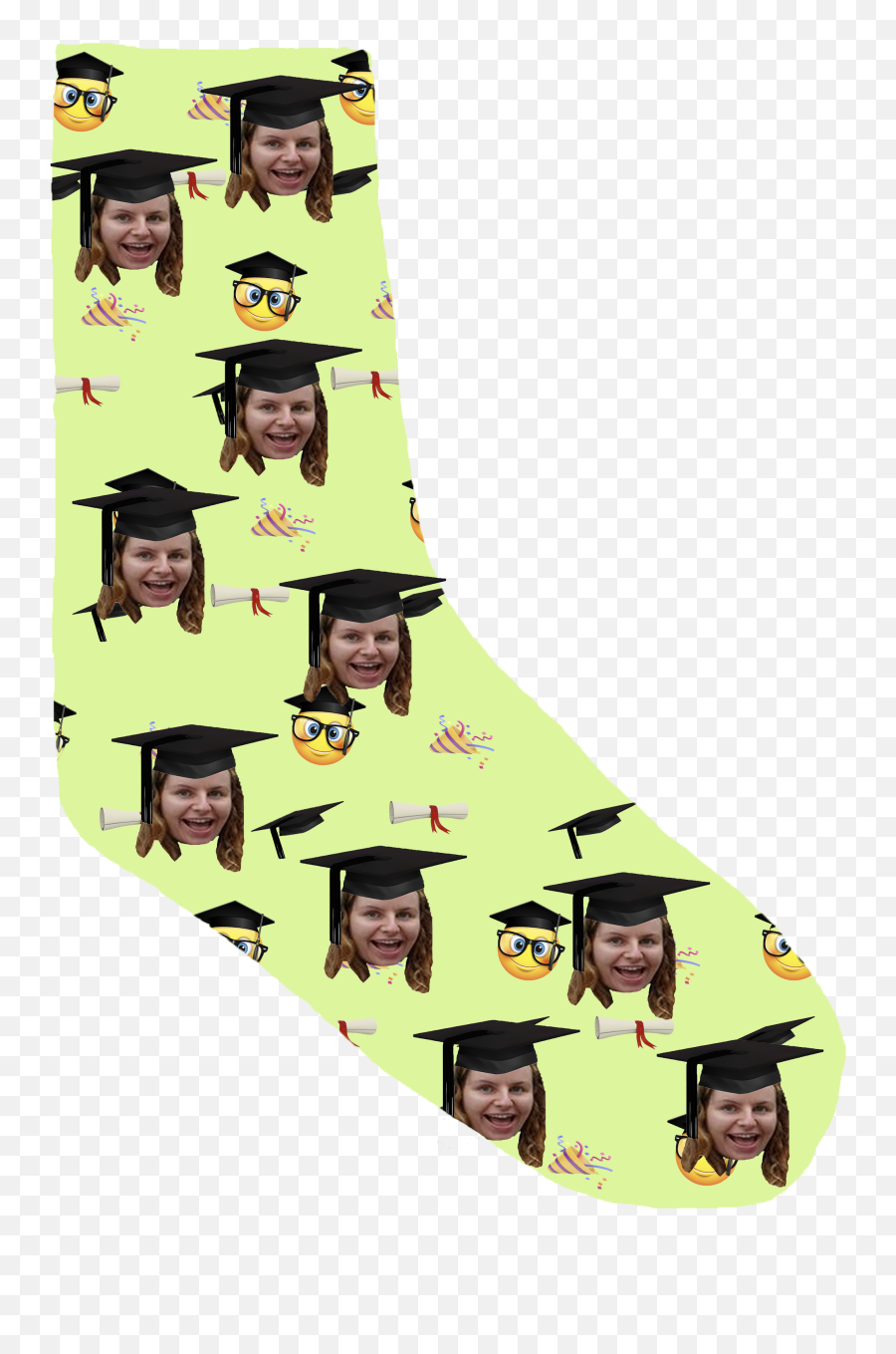 Graduation Mortarboard Hat Photo Socks - Illustration Png,Mortarboard Png