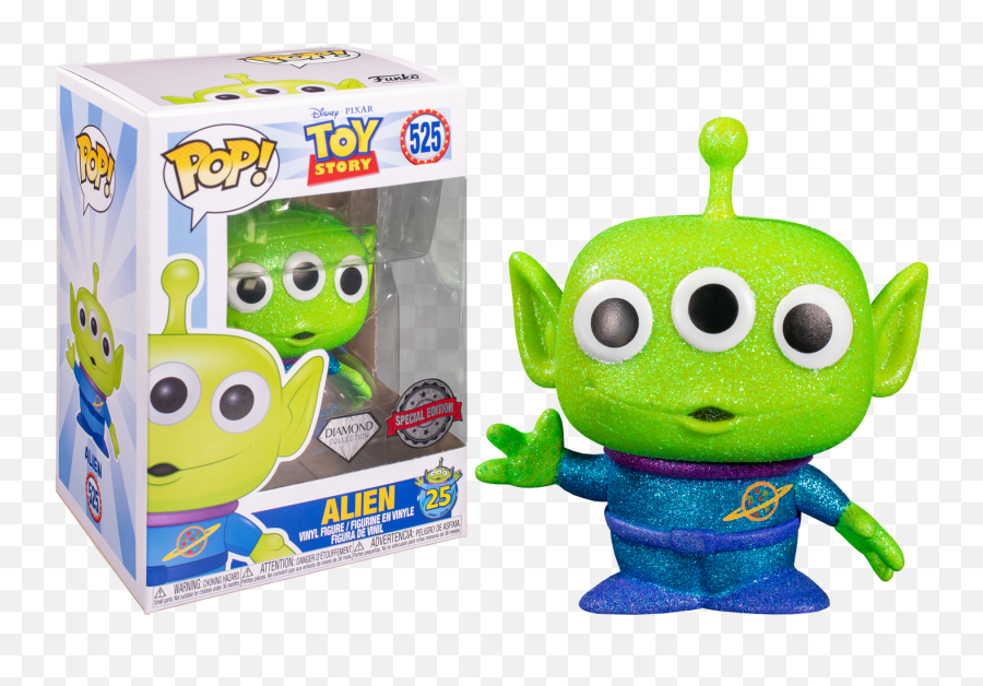 Toy Story 4 Pop Vinyl Alien Diamond - Funko Pop Toy Story Alien Png,Toy Story Alien Png