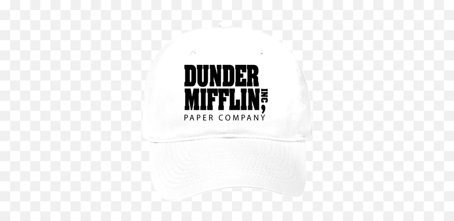Dunder Mifflin Inc Paper Company Low Pro Style Hat - White Dunder Mifflin Hat Png,Dunder Mifflin Logo Png