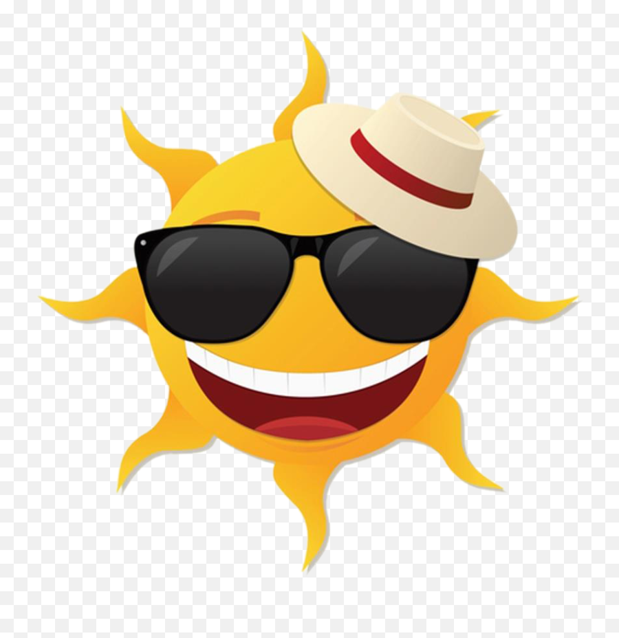 Cartoon Sun With Sunglasses Transparent - Transparent Sun With Sunglasses Png,Cartoon Glasses Transparent