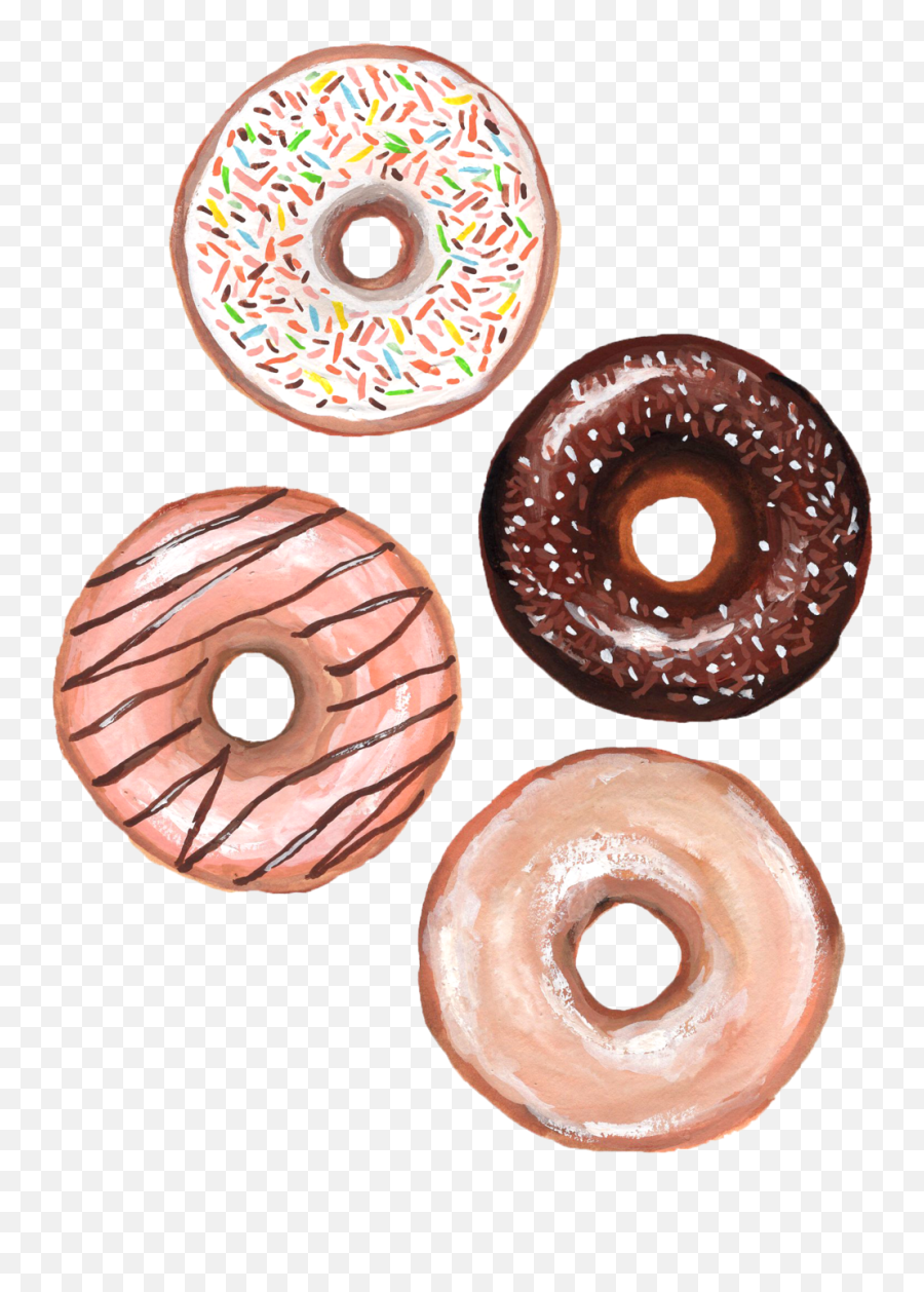 Illustration Design Png Donuts