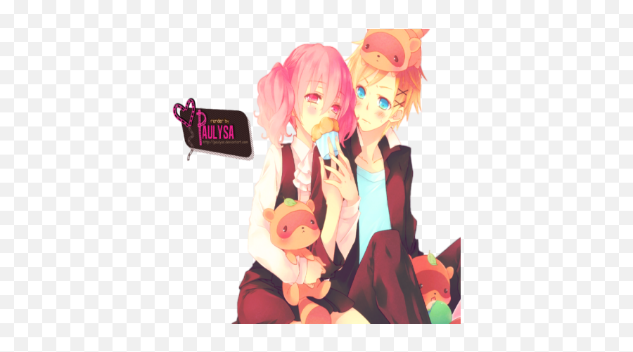 Anime Couple - Renders Couples Anime Png,Anime Couple Png
