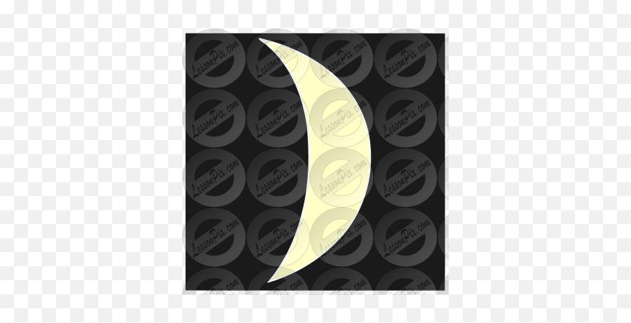 Waning Crescent Moon Stencil For - Moon Png,Crescent Moon Transparent