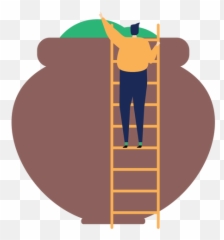 Ladder Step Height Pot Fertilizer Flat - Transparent Cartoon png