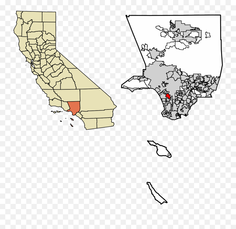 Inglewood California - Wikipedia El Segundo California Mapa Png,California Outline Png