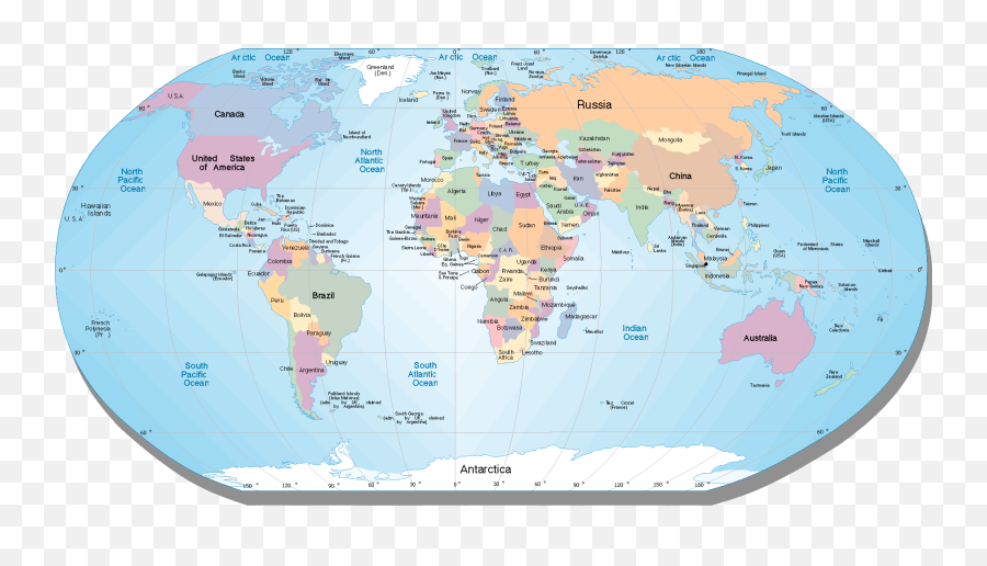 Download Colombia Map Png Image - Labeled World Map For Kids,Colombia Map Png