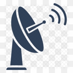 Dish Antenna Icon Of Glyph Style - Logo Png