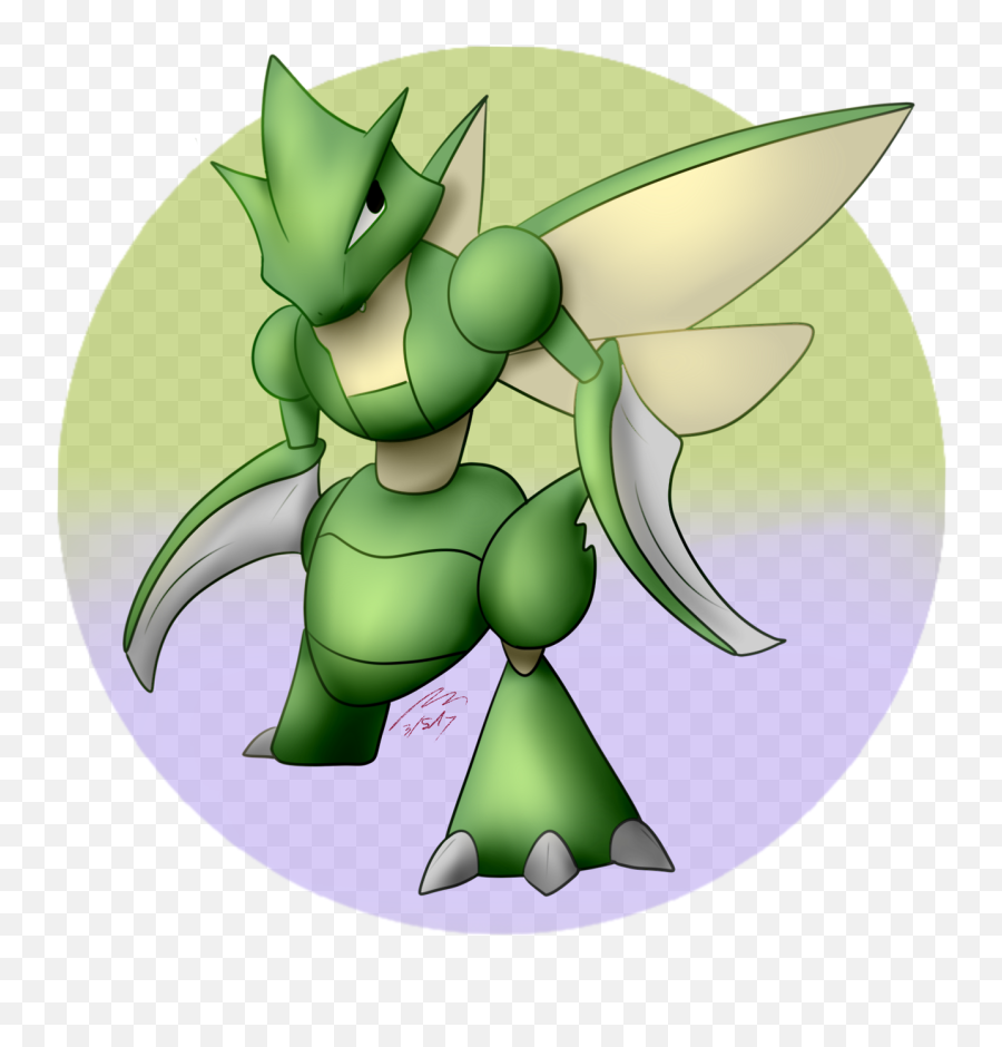 Download Hd Pokemon Shiny - Mythical Creature Png,Scyther Png