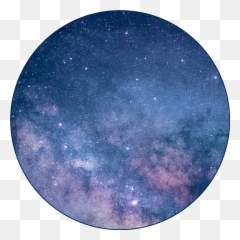 Galaxy Circle Transparent Sticker By Kaitlyn - 8k Star Wallpapers For Iphone png