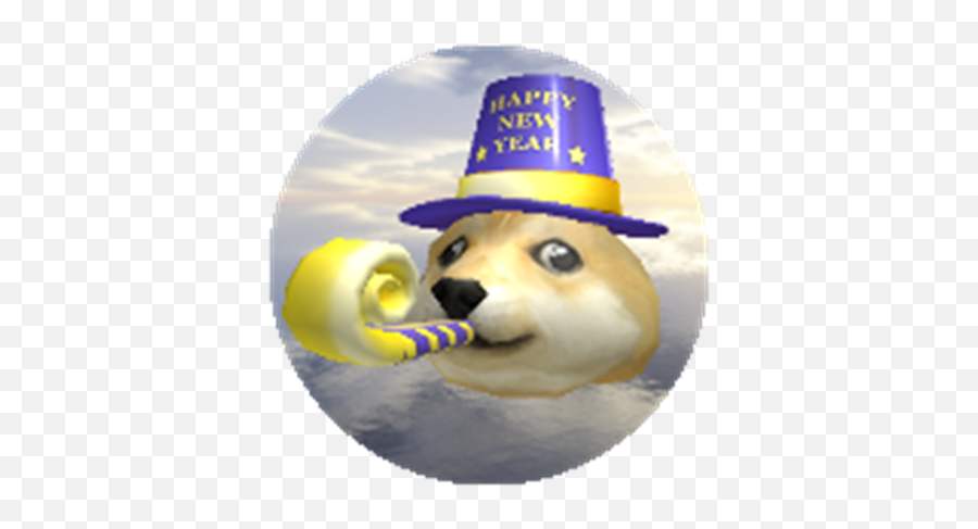 New Years Doge - Roblox Roblox New Years Doge Png,New Years Party Hat Png