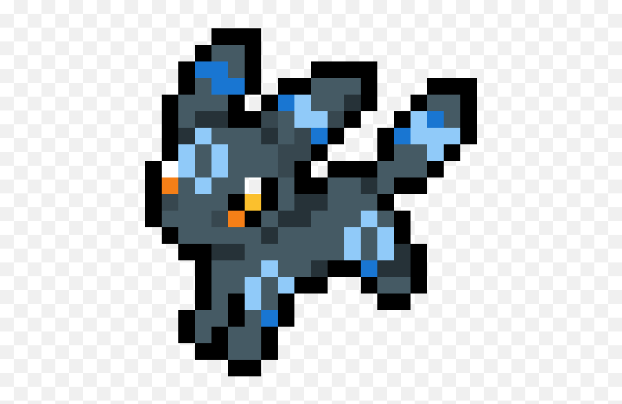 Pixilart - Shiny Umbreon By Neavz Dessin Pixel Art Pomme Png,Umbreon Transparent