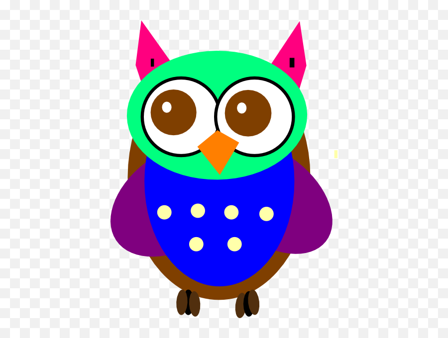 Ovo Owl Png - Owl Cartoon Images Colorful,Drake Ovoxo Logo