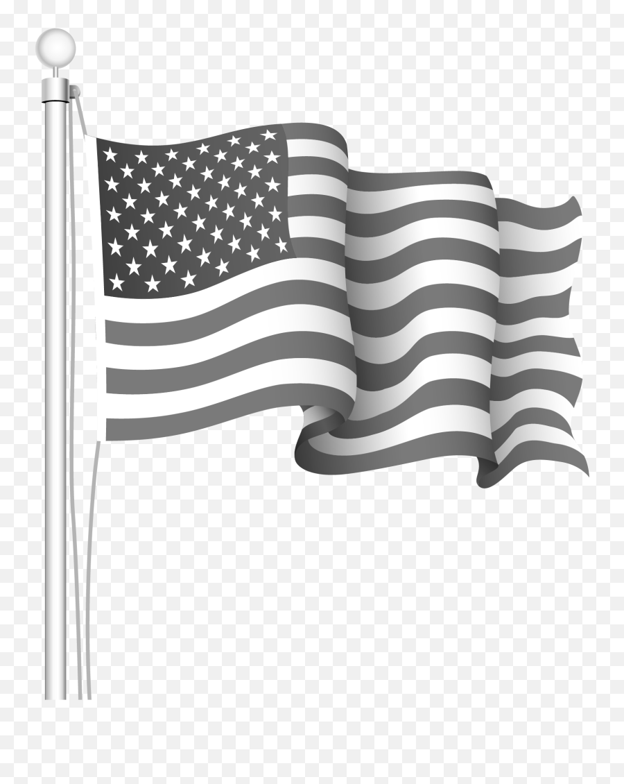 Transparent American Flag Clipart - Wavy American Flag Drawing Png,American Flag Clipart Transparent
