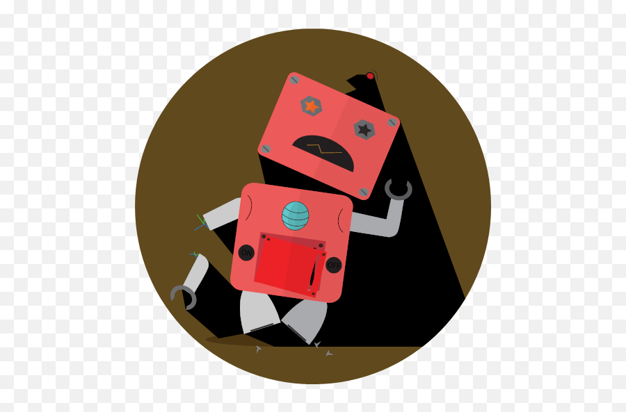 Broken Mascot Mechanical Metal Robot Expression Png Icon