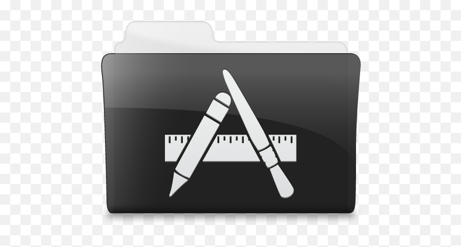 16 Black Mac Folder Icons For - Ios App Store Logo No Bsckground Png,Mac Application Folder Icon