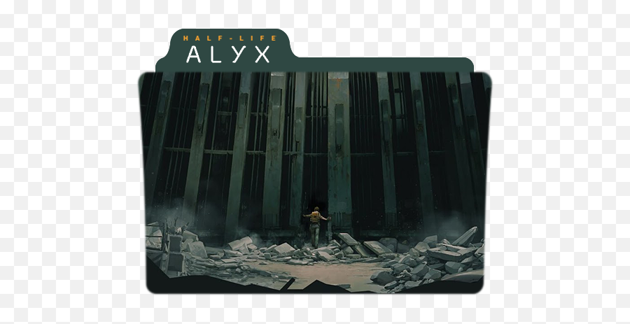 Half - Life Alyx Folder Icon Designbust Art Png,Half Icon
