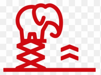 Scissor Lift - Safe Work With Table Icons png