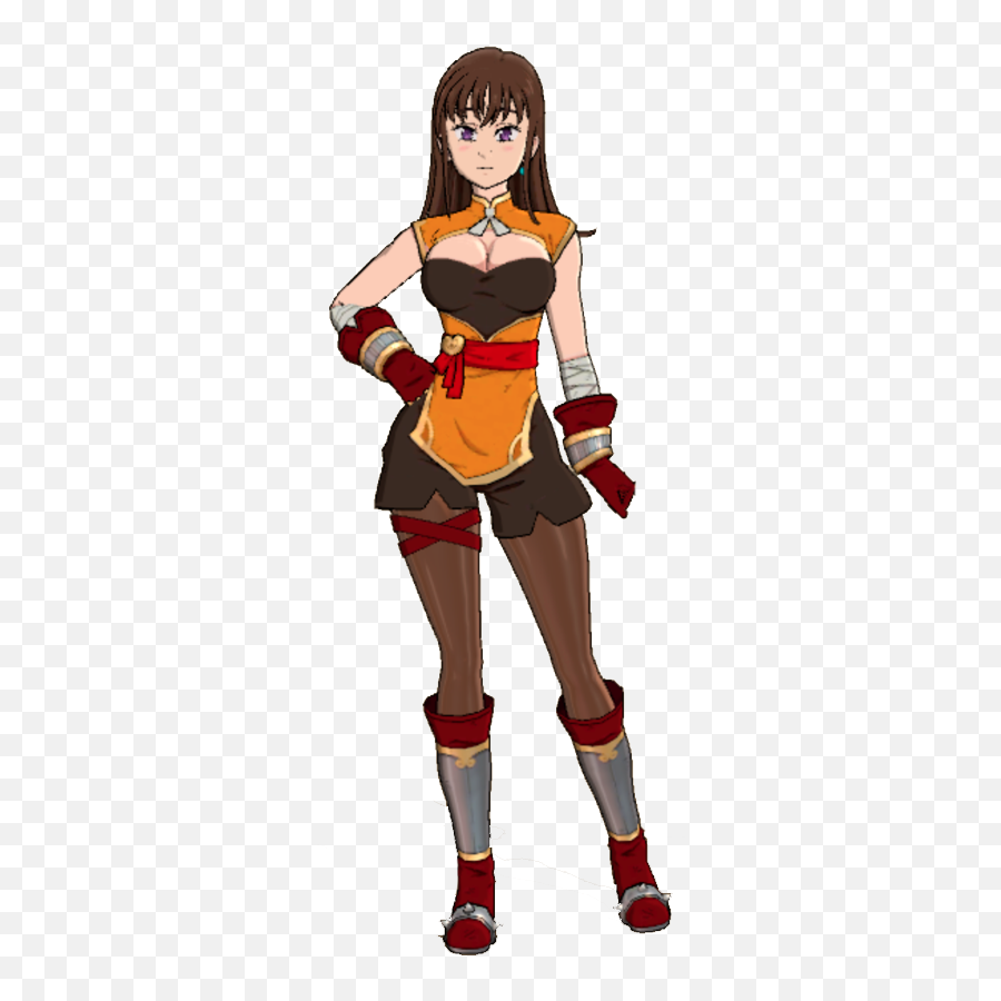 Fighter Diane U0027kungfu Masteru0027 Character Review Seven - Diane Sds Hair Down Png,Fighter Icon Team Builder