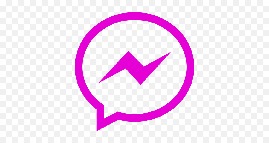 Pink Messenger Icon - Messanger Png Icon Black,Pink Messaging Icon