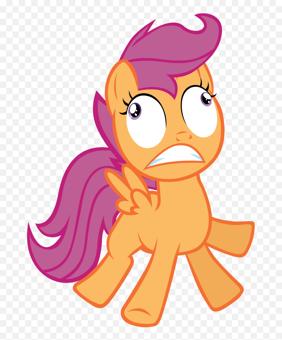 Mlp Scootaloo Scared Png Clipart - Cartoon,Scared Png