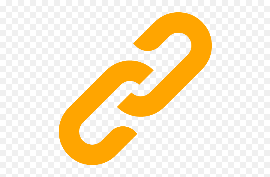 Orange Link 5 Icon - Free Orange Link Icons Transparent Link Icon Black Png,Form Icon Transparent