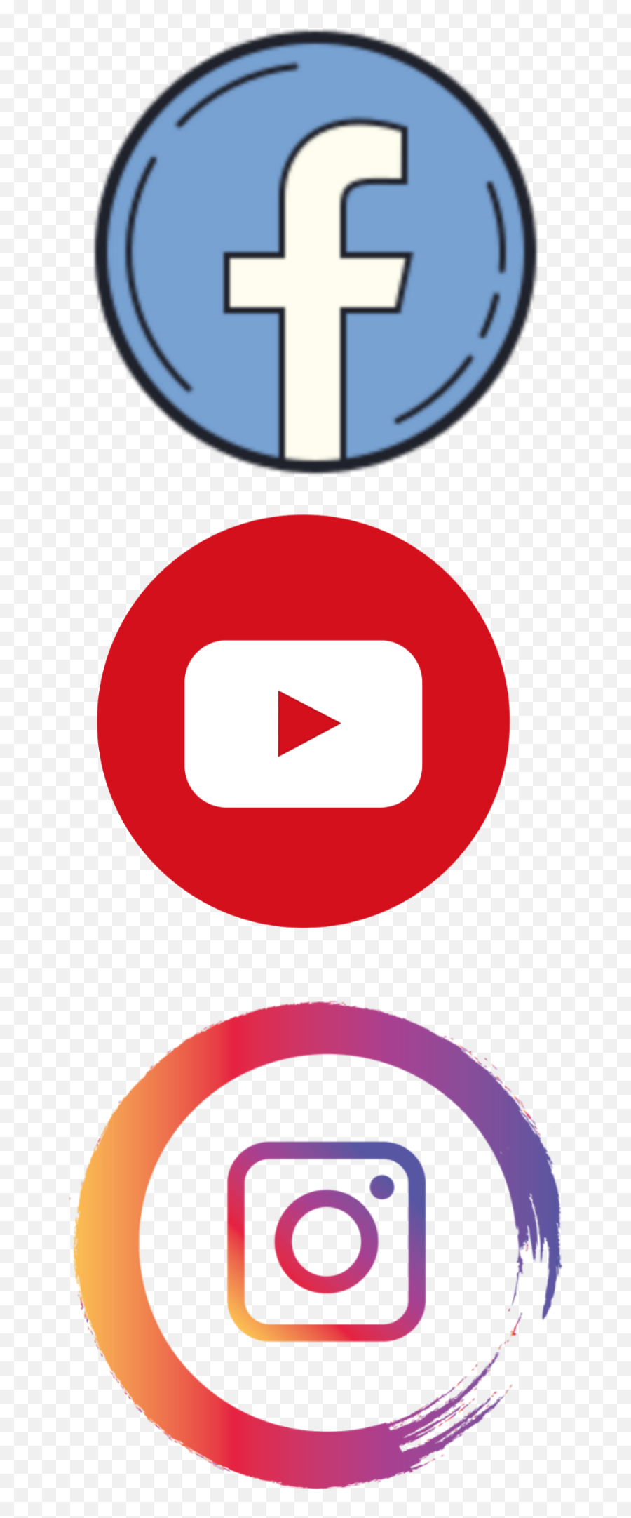 Redessociales Facebook Instagram - Cross Png,Youtube Icons Png