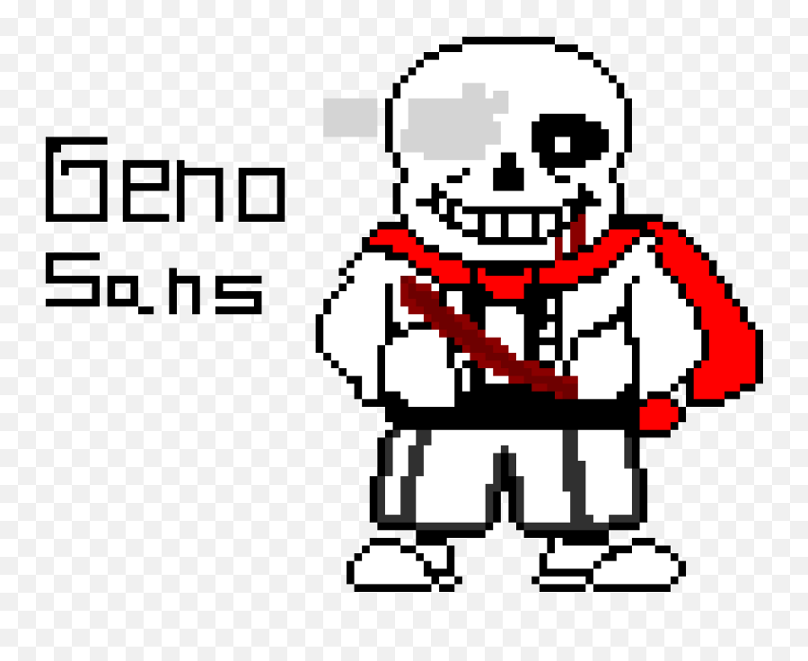 Genosans Sprite Edited Pixel Art Maker - Transparent Sans Sprite Png,Geno Png