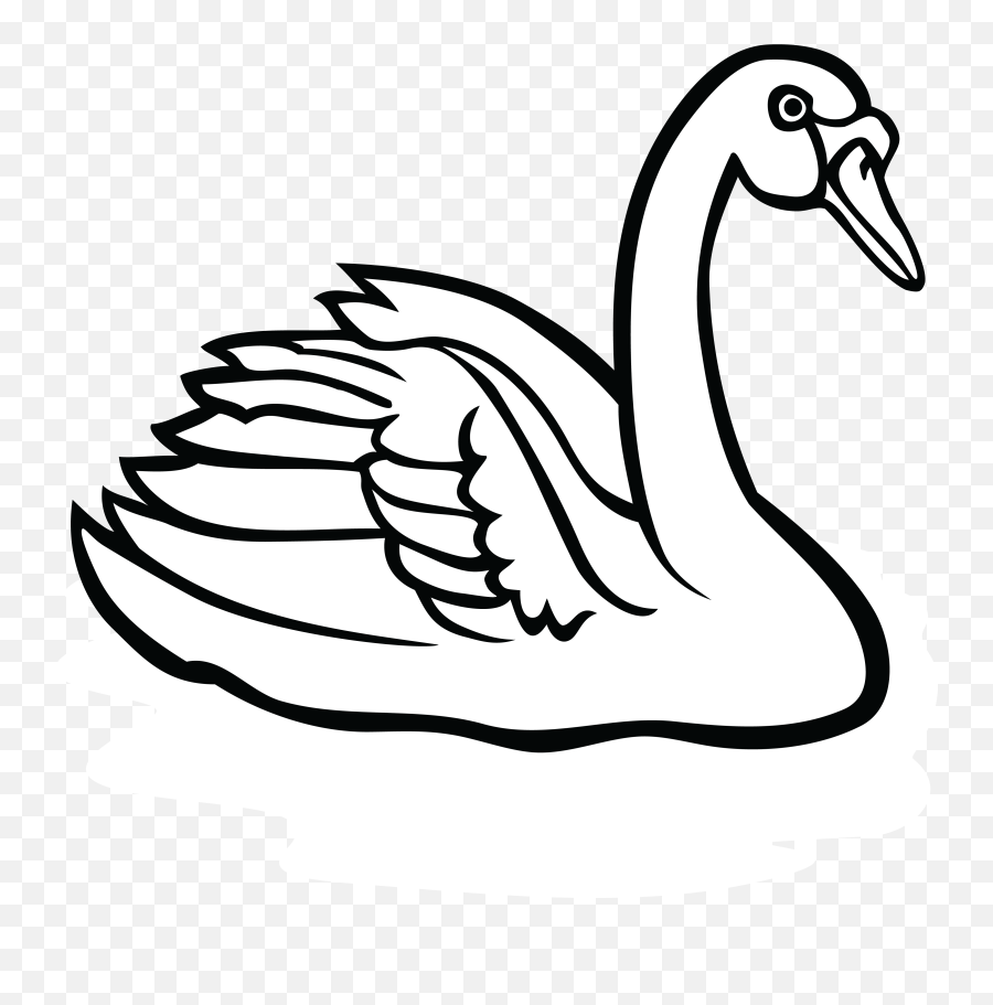 Swan Clipart Png 2 Image - Swan Clipart Black And White,Swan Png